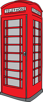 red phone box
